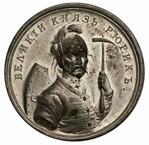Prince Rurik, founder of Kievan Rus (from the Historical Medal Series), 18th century