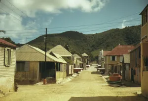 Jacob Ovcharov Prints: Prince Street, Christiansted, St. Croix, U. S. Virgin Islands, 1941. Creator: Jack Delano