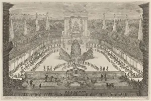 Stefano Della Bella Collection: The Prince of Tuscany, His Horse Troops and Carriages around Mount Atlas, 1661