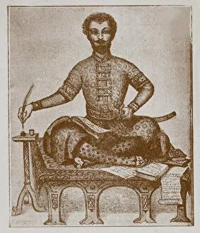 Bagrations Collection: Prince Vakhushti of Kartli (1696-1757). Artist: Anonymous