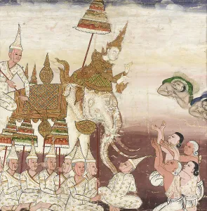 Vessantara Prints: Prince Vessantara Gives Away His White Elephant