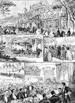 Bunting Prints: The Prince of Wales at Bournemouth, 1890. Creator: P Naumann