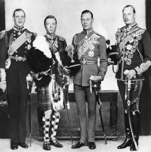 The Prince of Wales with his brothers, c1930s