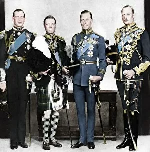 House Of Windsor Collection: The Prince of Wales with his brothers, c1930s