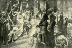 King Of Britain Gallery: The Prince of Wales Conferring the Order of the Star of India at Calcutta, 1901