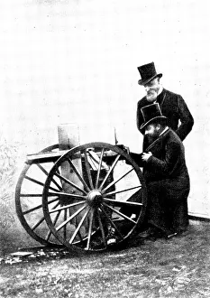Engineer Prints: The Prince of Wales firing a Maxim Gun: Mr