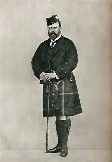 W D Downey Prints: The Prince of Wales in Highland costume, c1886 (1910). Artist: W&D Downey
