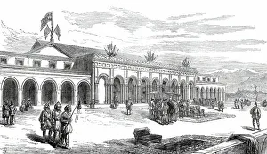 The Prince of Wales in India: palace built in two months by the Maharajah of Cashmere...1876. Creator: Unknown