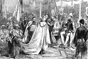 Viceroy Prints: The Prince of Wales Investing a Native Prince with the Grand Cross of the Star of India