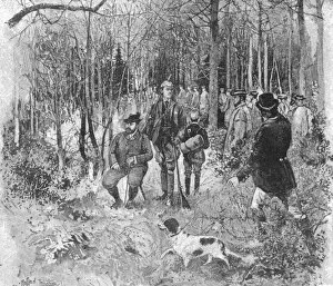 Woodland Gallery: The Prince of Wales Pheasant-Shooting at Sandringham, 1893, (1901). Creator: Unknown