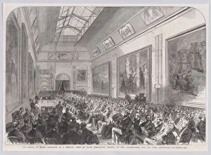 The Prince of Wales Presiding at a Meeting, held at South Kensington Museum, o... January 19, 1867. Creator: Anon