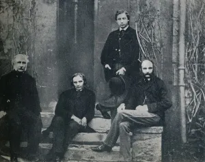 Tutor Prints: The Prince of Wales and his tutors at Oxford University, c1860 (1910)