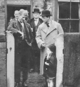 The Prince of Wales visiting a miners cottage in the Northeast of England, 1929 (1936) The Prince of Wales visiting a miners cottage in the Northeast of England, 1929 (1936)