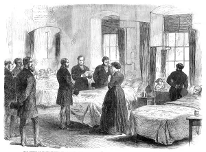 Bandage Prints: The Prince of Wales visiting persons at St