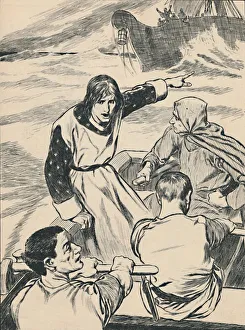 Blackie And Son Ltd Collection: Prince William Returns To Save His Sister, c1907
