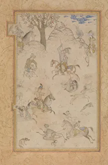 Hunting Party Prints: A Princely Hunt, late 16th century. Creator: Unknown