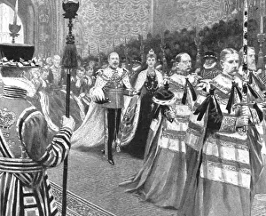 Tradition Prints: Princess Alexandra... at the opening of King Edward VIIs First Parliament, 1901