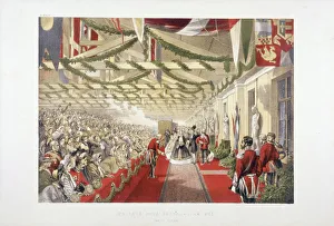 Alexandra Princess Of Denmark Collection: Princess Alexandras arrival at Bricklayers Arms Station, Bermondsey, London, 1863