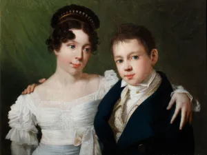 Princess Alexandrine of Prussia (1803-1892) and Prince Albert of Prussia (1809-1872), 1810s. Artist: Anonymous