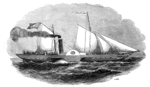 The Princess Alice, government steamer, 1844. Creator: Unknown The Princess Alice, government steamer, 1844. Creator: Unknown
