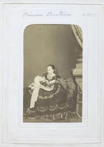 Saxe Coburg Princess Beatrice Of Prints: Princess Beatrice, 1861. Creator: John Jabez Edwin Mayall