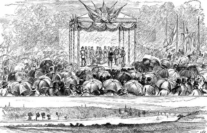 Umbrellas Prints: Princess Beatrice opening the Duthie Park at Aberdeen, 1883. Creator: Unknown