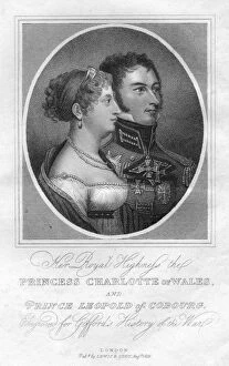 Images Dated 24th April 2007: Princess Charlotte of Wales and Prince Leopold of Saxe-Coburg, 1816