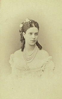 Alexander Iii Of Russia Collection: Princess Dagmar (later Empress Maria Feodorovna) head-and-shoulders..., between 1860 and 70
