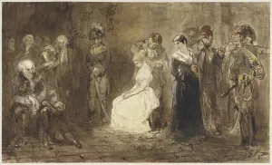 Cutting Hair Prints: Princess Elisabeth of France in prison, May 10, 1794, 1867. Creator: Charles Rochussen