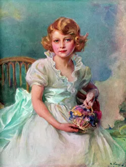 Angelic Collection: Princess Elizabeth, (1926-), Queen of the Commonwealth Realms, 1937. Artist: Philip A de Laszlo