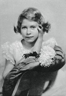 Images Dated 15th August 2006: Princess Elizabeth aged nine, 1935, (1937)