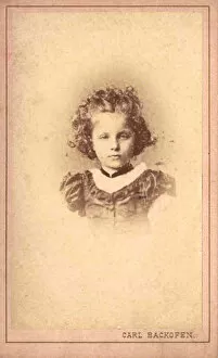 Photochrom Gallery: Princess Elizabeth of Hesse by Rhine as child, 1870s-1880s
