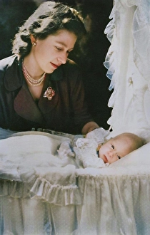 Princess Elizabeth with her Infant Son Prince Charles, 1948. Creator: Cecil Beaton