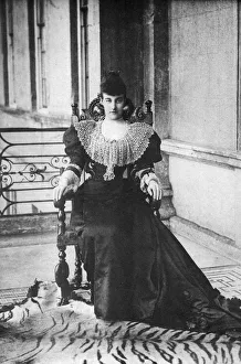 Tiger Skin Prints: Princess Helene of Orleans, late 19th-early 20th century. Artist: L Varney & Son