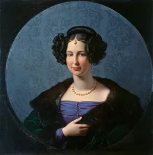 Schadow Collection: Princess Luise of Anhalt-Bernburg (1799-1882), c. 1840. Artist: Schadow, Friedrich Wilhelm