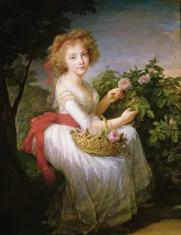 Vigee Le Brun Prints: Princess Maria Cristina of Naples and Sicily (1779-1849), c. 1790. Creator: Vigee Le Brun