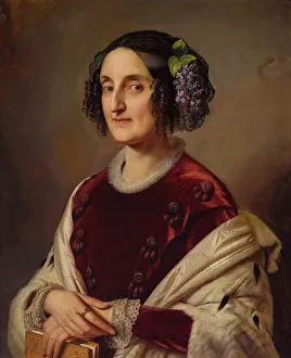 Kaulbach Prints: Princess Maria Ferdinanda of Saxony (1796-1865), Grand Duchess of Tuscany, 1851
