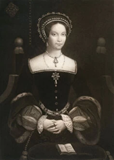 Images Dated 13th February 2007: Princess Mary, later Queen Mary I, c1537, (1902)
