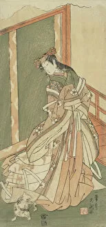Buncho Gallery: The Third Princess (Onna San no Miya), ca. 1771. Creator: Ippitsusai Buncho