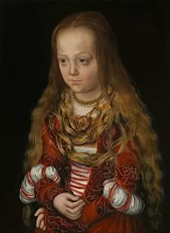 Lucas Collection: A Princess of Saxony, c. 1517. Creator: Lucas Cranach the Elder