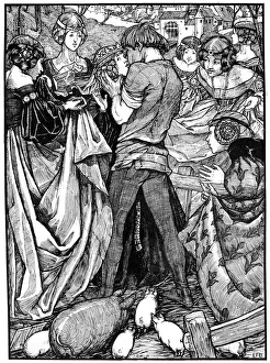 Swineherd Prints: The Princess and the Swineherd, 1898. Artist: Eleanor Fortescue-Brickdale
