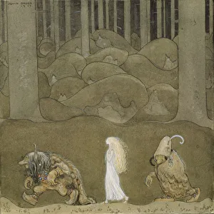 Among Gnomes And Trolls Gallery: The Princess and the Trolls. Artist: Bauer, John (1882-1918)