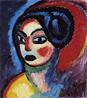 Javlensky Prints: Princess Turandot, 1912. Creator: Javlensky, Alexei, von (1864-1941)