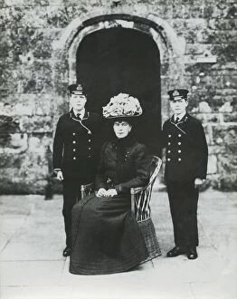 Von Teck Gallery: The Princess of Wales with Prince Edward and Prince Albert, Barton Manor, Isle of Wight, 1909