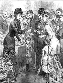 Bonnets Prints: The Princess of Wales selling flowers