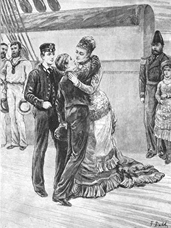 Alexandra Princess Of Denmark Collection: The Princess of Wales Welcoming her Sailor Sons on their Return... May 3, 1880, (1901)