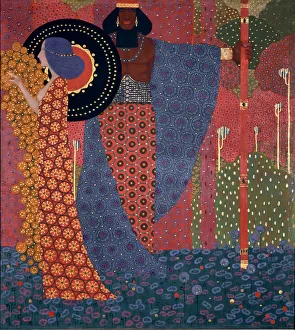 One Thousand And One Nights Prints: Princess and Warrior (One Thousand and One Nights Series), 1914