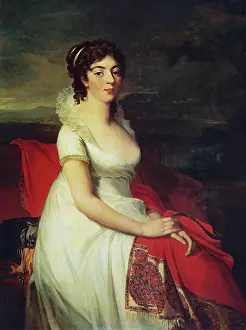 Shawl Prints: Princess Yelizaveta Shakhovskaya, 1806. Creator: Jean-Laurent Mosnier