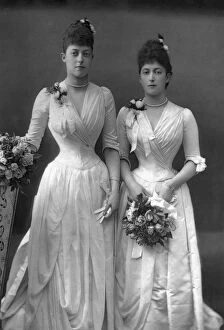 Victoria Alexandra Olga Mary Collection: The Princesses Victoria (1868-1935) and Maud (1869-1938) of Wales, 1890.Artist: W&D Downey