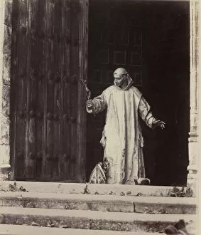 Clifford Collection: Principal Doorway of the Carthusian Monastery, Burgos, 1853. Creator: Charles Clifford